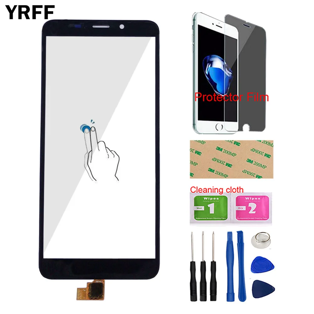Black With Tools Панель сенсорного экрана для Cubot J7 Сенсорная панель дигитайзера Передняя стеклянная сенсорная Защитная пленка для Лупа - Цвет: Black With Tools