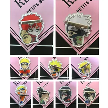 

1PC Ninja mobile phone stand anime Naruto Kakashi Uchiha Sasuke I love the surrounding paste ring buckle