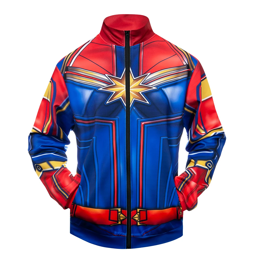 The 4 Endgame Quantum Realm Spiderman Cosplay Costume Quality Hoodies Unisex Zipper End Game Sweatshirt Jacket - Цвет: picture color