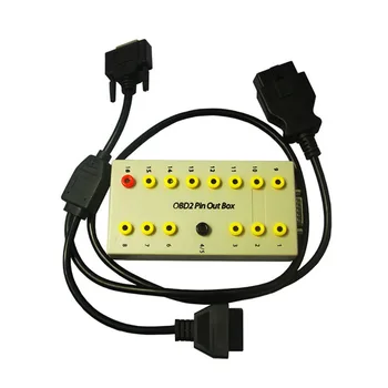 

16 pin OBD Breakout Box CAN Data Link Signal Diagnostic Tool Car Protocol Detector OBD2 Line Signal Testers