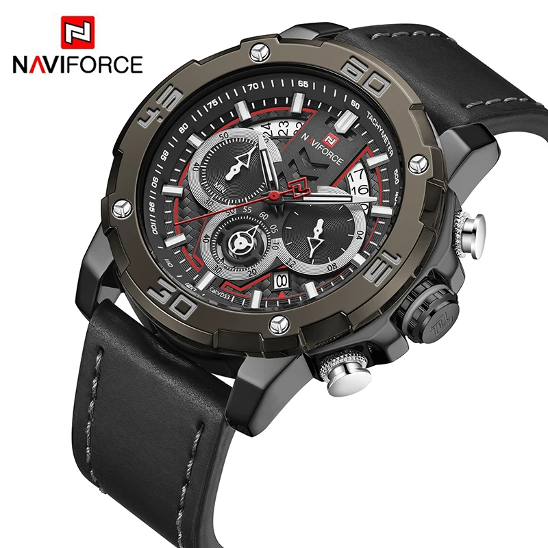 Мужские Водонепроницаемые наручные часы NAVIFORCE 2020 модные мужские часы|Кварцевые