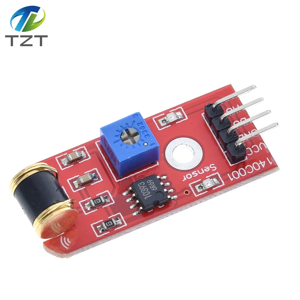 TZT 801s Вибрационный модуль датчика для Arduino с открытым исходным кодом LM393 3-5VDC TT Logic
