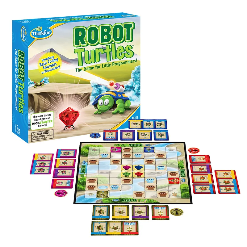 

America ThinkFun Machine Tortoise Card Programming Board Game Children Parent And Child Educational Game Toy 4-12-Year-Old