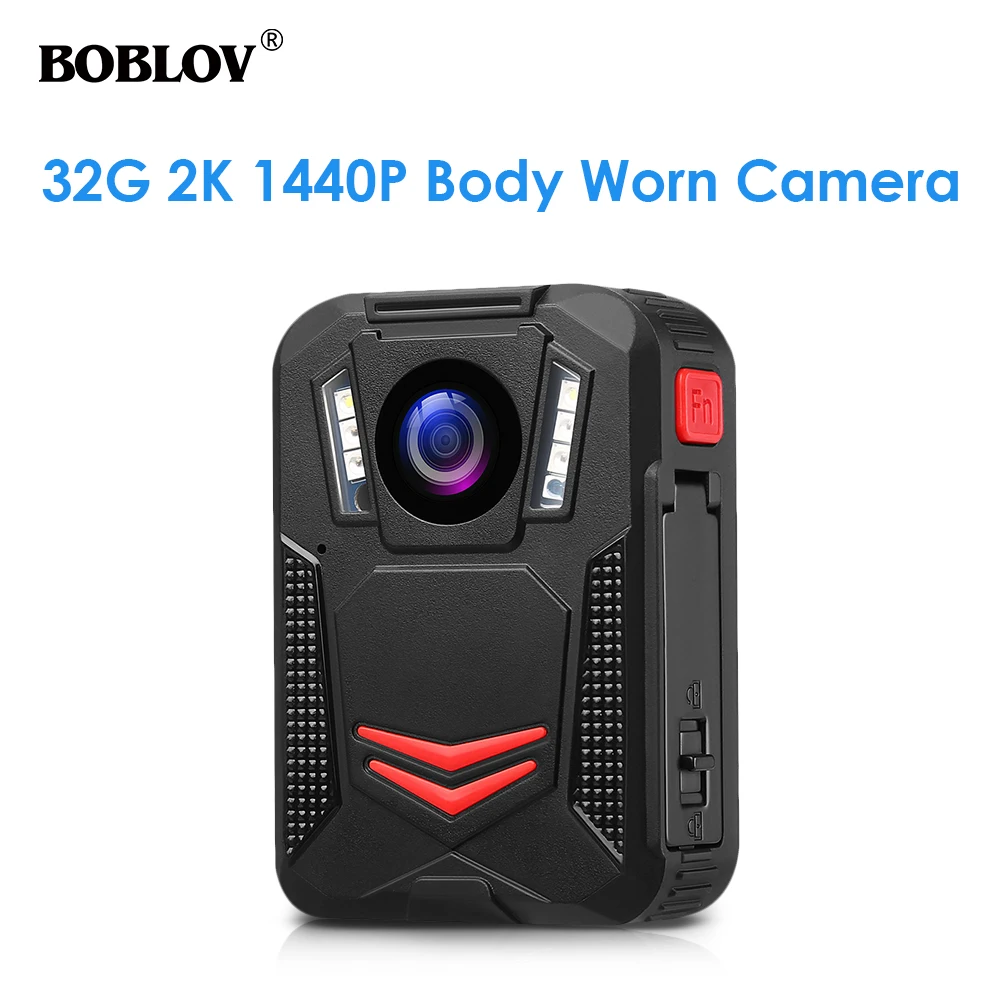 

BOBLOV G2A 2K 1440P Body Worn Camera Body Mounted Night Vision Camera GPS Police cam DVR Security Recorder Mini Camera Cam