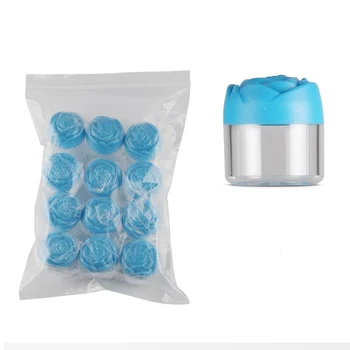 

12Pcs 20g Multicolor Rose Caps Empty Cosmetic Containers Face Cream Jars Eye Cream Containers Bottles Clear Container