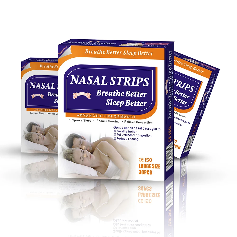 300pcs=10boxes (66x19mm) Top Quality Nasal Strips Anti Snore Strips