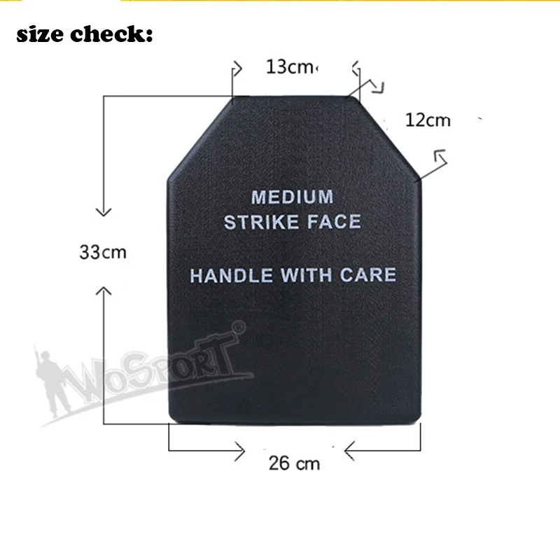 2pcs Tactical Vest Protective Chest Pad Airsoft Baffle Military Shock Plate Hunting Vest Accessories