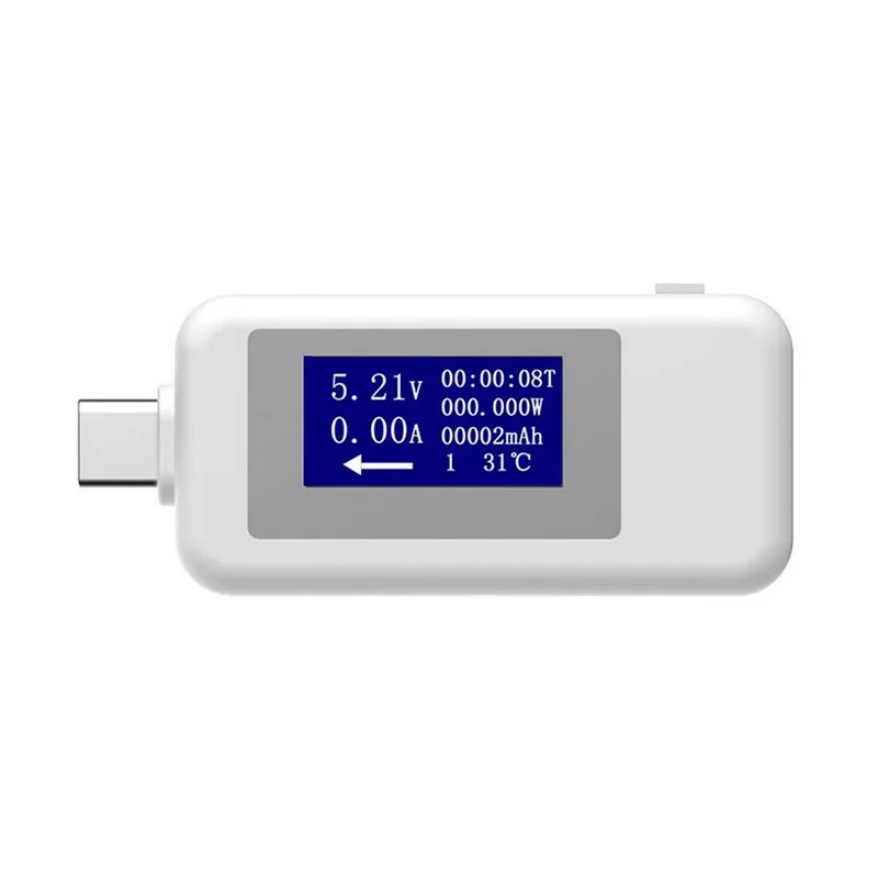 Type-C Tester DC USB тестер тока 4-30 в измеритель напряжения Амперметр цифровой монитор измеритель напряжения Емкость зарядное устройство детектор для смартфона - Цвет: Type-C Tester
