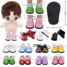 Chaussures de poupée de 5cm pour bottes en cuir faites à la main de 14.5 pouces, jouets pour filles de notre génération 