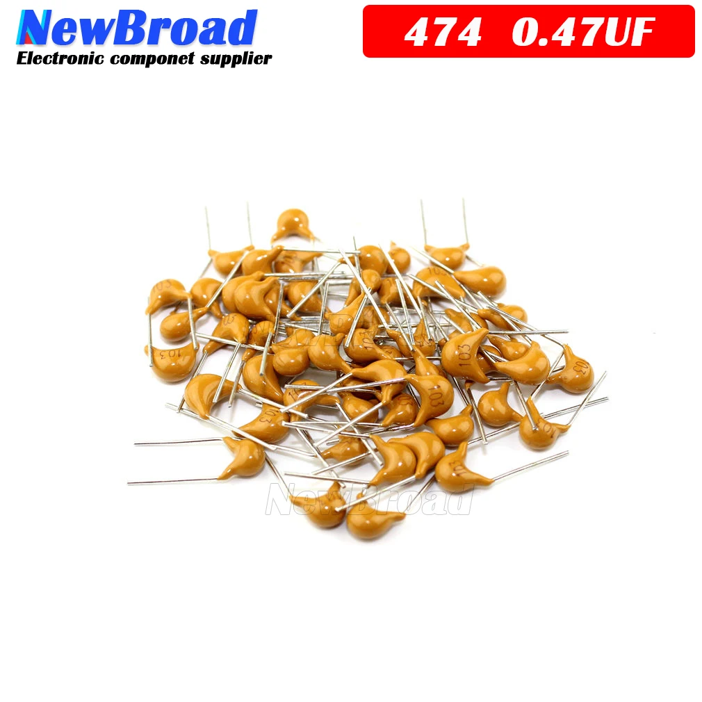 100PCS 470NF 0.47UF 20% 5.08MM 474 50V MLCC multilayer monolithic ceramic capacitor 0805 | Электронные компоненты и