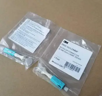 

100PCS 3M 6800-50/LOMMF No Polish Fiber Optic Fast Connector SC MM 50μm LOMMF 250/900 quick connector