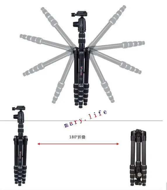 Fancier weifeng профессиональный WF-861 Штатив для видеокамеры+ шаровая Головка+ сумка