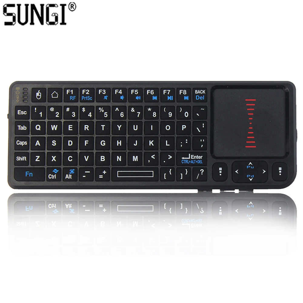 

RF Keyboard-Mouse Handheld Touchpad Keyboard with Laser Pointer for Smart TV Projector