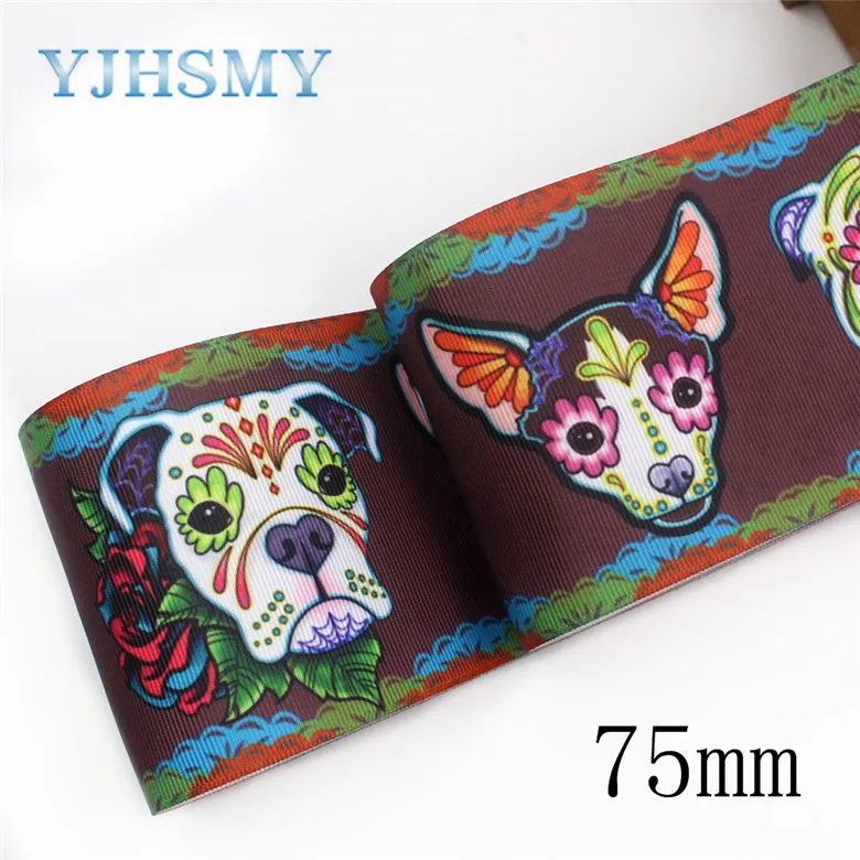 I-19825-1996 I-19825-1989, ", 5yardsTaro шаблон Печатный grosgrain лента упаковка дизайн, DIY аксессуары материалы ручной работы - Цвет: I-19825-1996