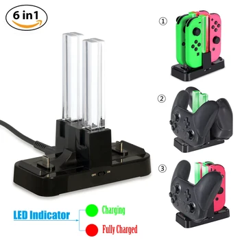 

Nintend Switch Controller Charger Charging Dock Stand Station with Charging Indicator for Switch Joy-con and Pro Controller