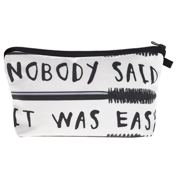 

Cosmetic Bag Fashion Print Women Brand makeup bags Cute bag headset candy Cosmetic printing Collection men 3D ZIPPER NEW letter