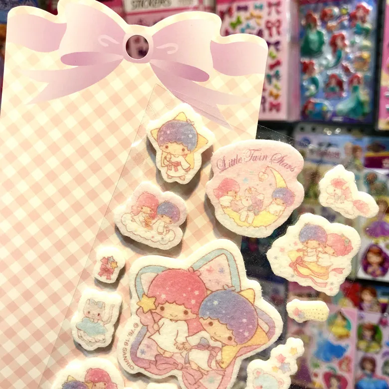 40 пакетов/лот ткань pompurin моя мелодия маленькие Две звезды sticker oroll стикер s stikers игрушечный Единорог стикер мультяшка плитка блокнот