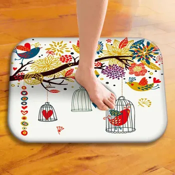 

40x60cm Cute Diy Print Floor Mat Bathroom Ground Mat Slip Door Bath Pad Rug Living Room Kitchen Carpet Home Decor