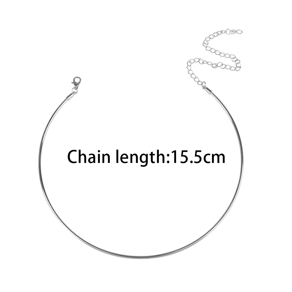 Тонкий чокер металлический нагрудное ожерелье Шея воротник обод кольцо открытые ожерелья в виде наручников для женщин мужчин Панк ювелирные изделия подарок
