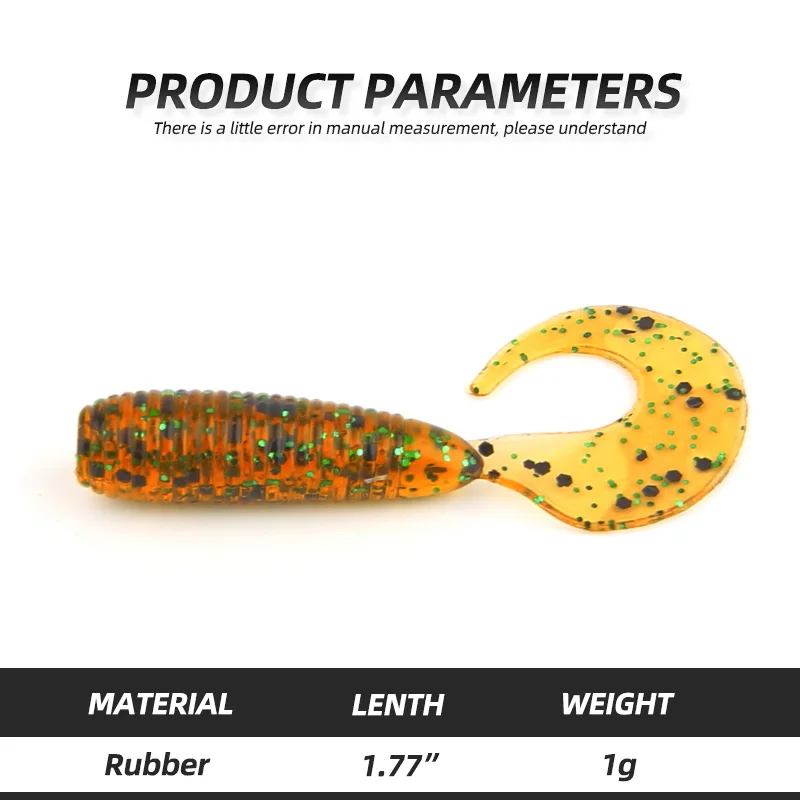 ARDEA 30pcs soft lure plastic worm lure 45mm 1g grub Silicone bait Wobblers lure Fishing Artificial Baits