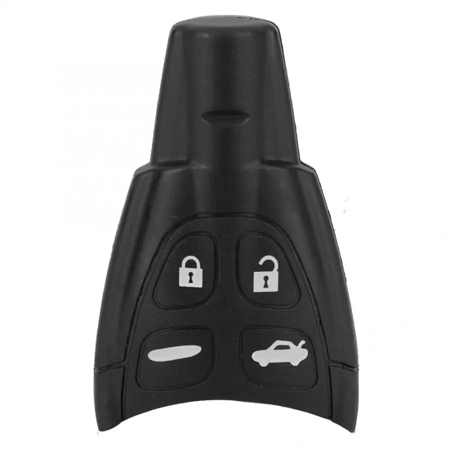 4 Buttons Car Key Case Key Shell Replacement Accessories Fit for Saab 93 95 Auto ABS Black Accessories