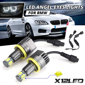 

2Pcs 120W H8 LED Angel Eyes Light Halo Ring Headlight 6000K for BMW E60 E61 E63 X5 E70 X6 E71 E90 E91 E92 E93 M3 E89 E82 E87