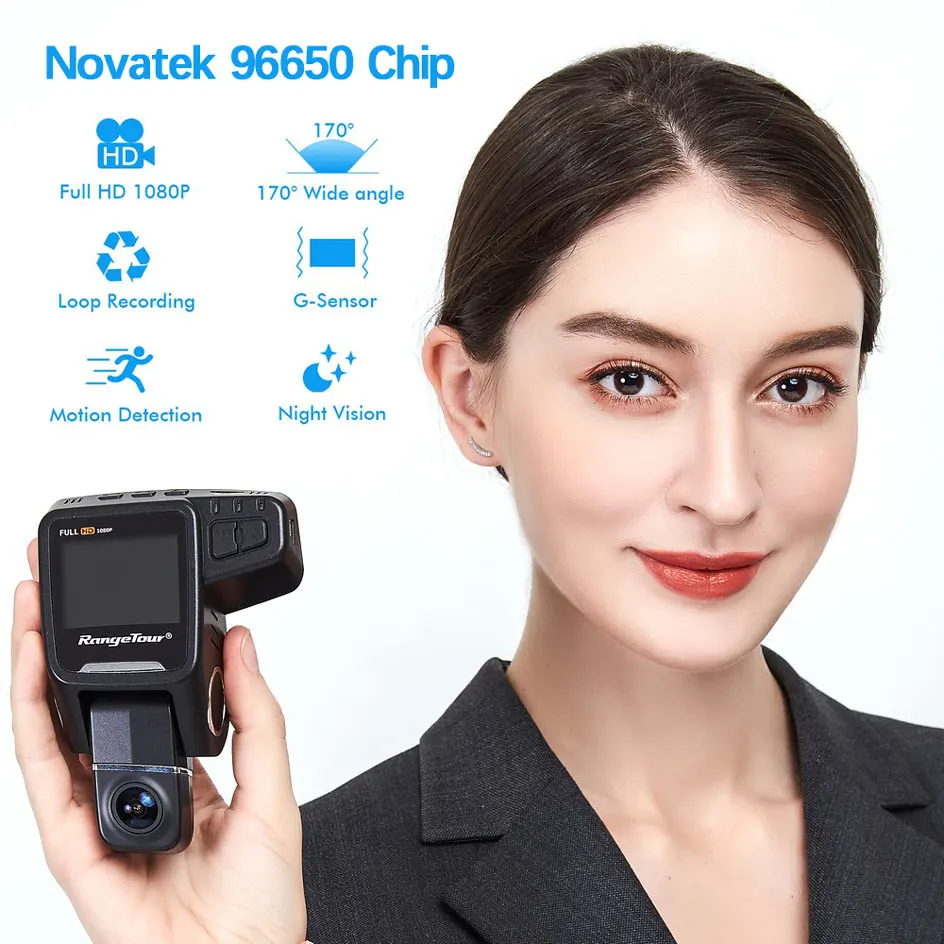 Dash Cam NTK96650 чип C10s плюс FHD 1080P видео Регистраторы 360 градусов вращающаяся линза
