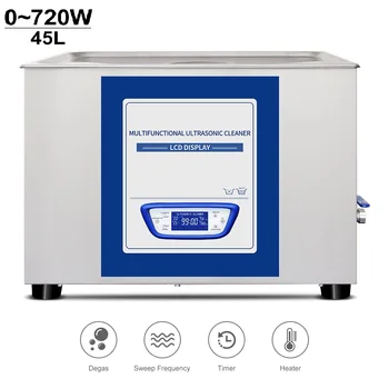 

Ultrasonic Cleaner 45L Bath degas High Power Heating Sweep Frequency Degassing Engine Parts Mold DPF Gear Ultrasonic Washer Bath