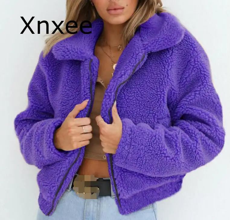 Большие размеры, S-3XL, осенняя куртка для женщин, куртка с длинным рукавом, Осеннее Женское пальто, верхняя вязаная женская меховая куртка