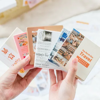 

"Travel Life" 1pc Beautiful Sticky Notes Pack Paper Stickers Adhesive Pads Pocket Memo Notepad Gift