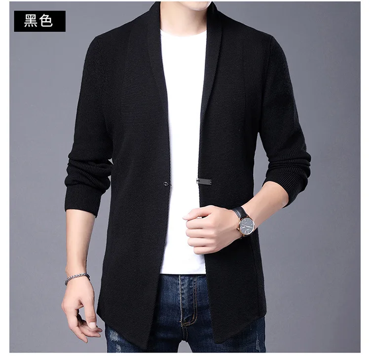 Top Quality New Streetwear Brand Fashion Woolen Slim Knit Cardigan Men Japanese Sweater Casual Coats Jacket Mens Clothes 2023_voghion.com