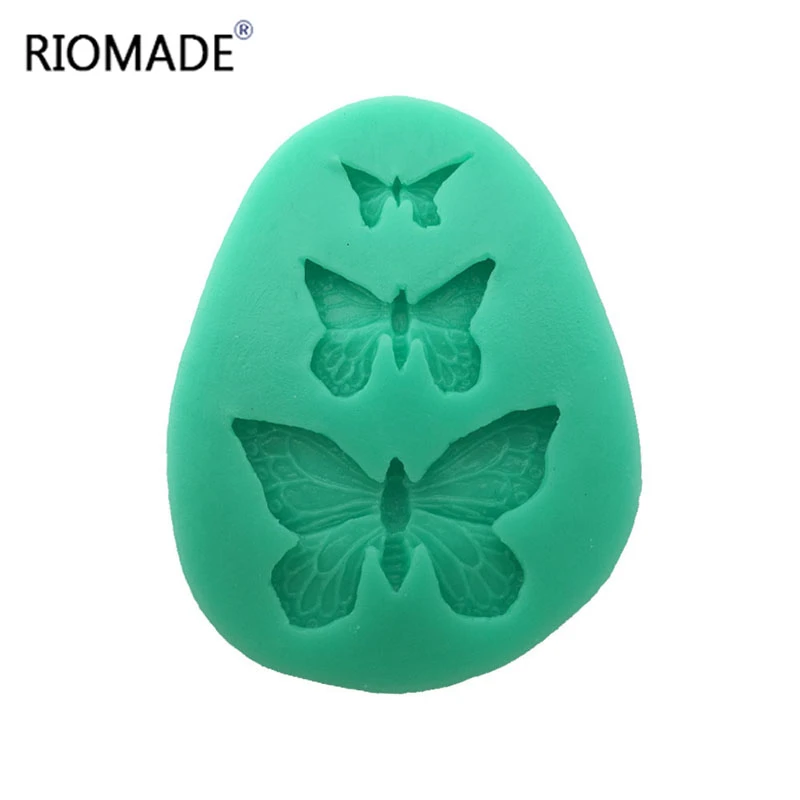 Силиконовая форма в виде бабочки для полимерной глины эпоксидной смолы