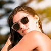Dokly-gafas De Sol polarizadas cuadradas para hombre y mujer, anteojos De Sol femeninos con montura rosa, UV400 ► Foto 3/6