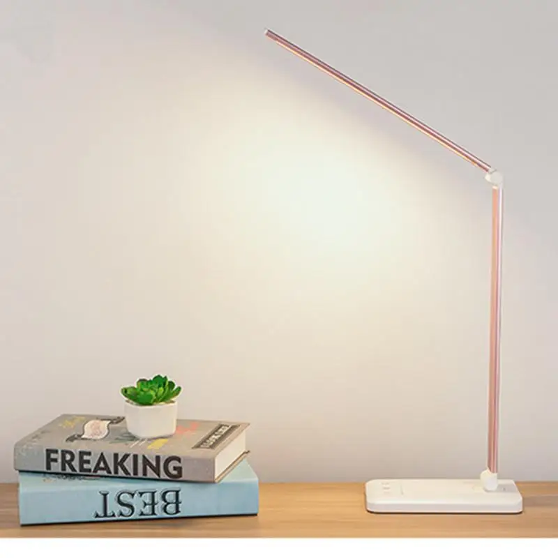 26 светодиодный настольный светильник 5 цветовых режимов Dimable Levels сенсорный контроль USB заряжаемый для чтения защита глаз с таймером светодиодный настольная лампа для чтения