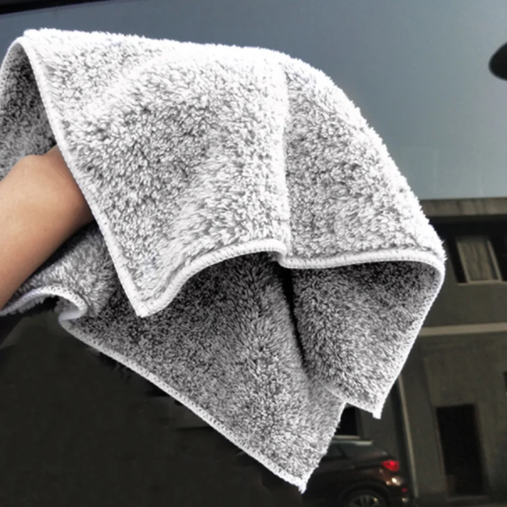 1 шт. 40*40 см бамбуковый уголь супер абсорбент чистки автомобиля Полотенца Мокрый