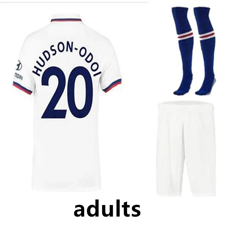 Комплект для взрослых+ носки, Джерси Челси, 19, 20, новинка, HAZARD KANTE home out, футбольные майки, PULISIC, HUDSON-ODOI, вилиан,, рубашка Челси - Цвет: shirt
