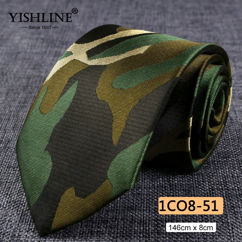 1CO8-51 YISHLINE, распродажа, 8 см, мужские галстуки, классический галстук, синий, для мужчин, в полоску, в клетку, серый, розовый, деловой галстук для жениха, свадебные аксессуары - Цвет: 1CO8-51