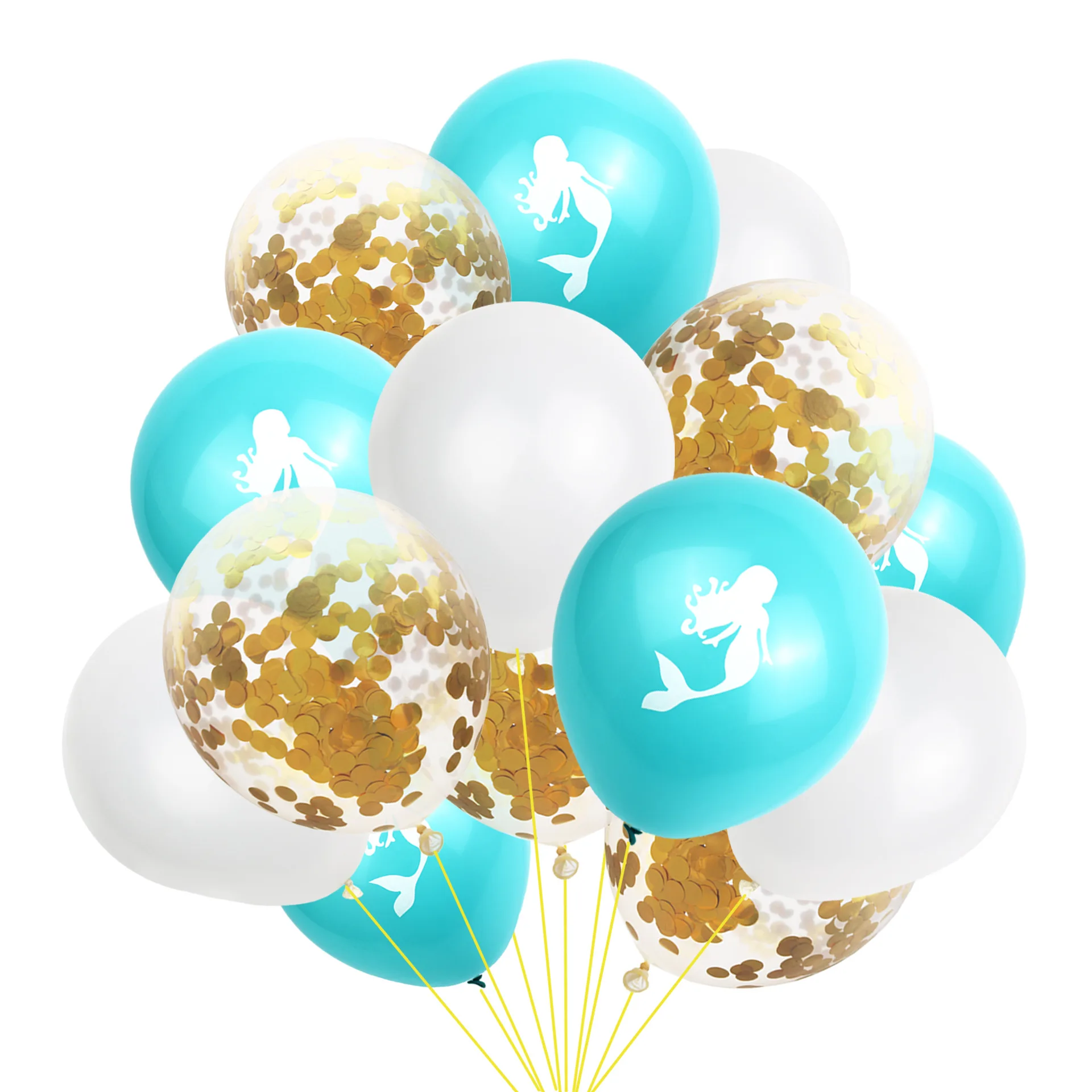 Amazon, воздушный шар русалки+ прозрачные воздушные шары из конфетти-блестки