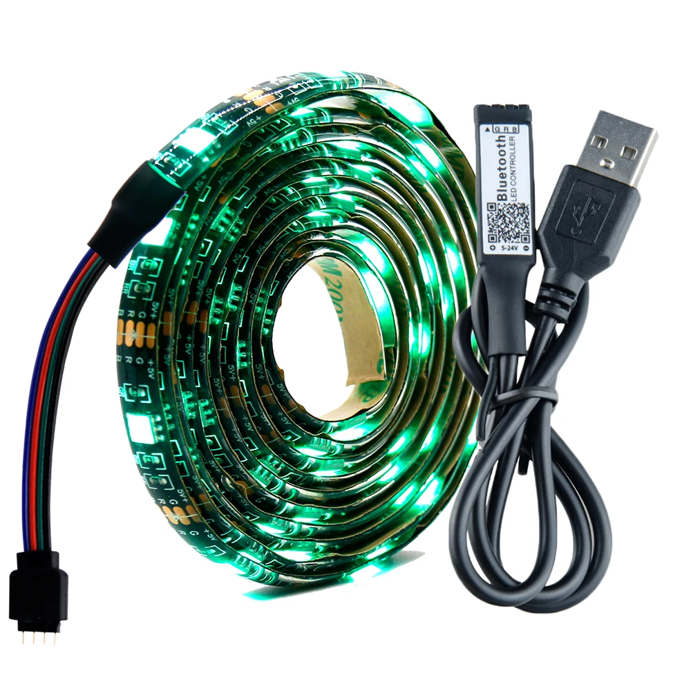 USB Светодиодные ленты 5050 RGB переменчивые ТВ фонового освещения 50 см 1 м 2 3 набор
