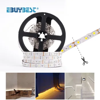 

Led Strip Light RGB 5050 SMD 2835 DC 12V Lamp Flexible Led Ribbon Lights Tape 60 LEDs/m 5M LED Strip for Home Decoration