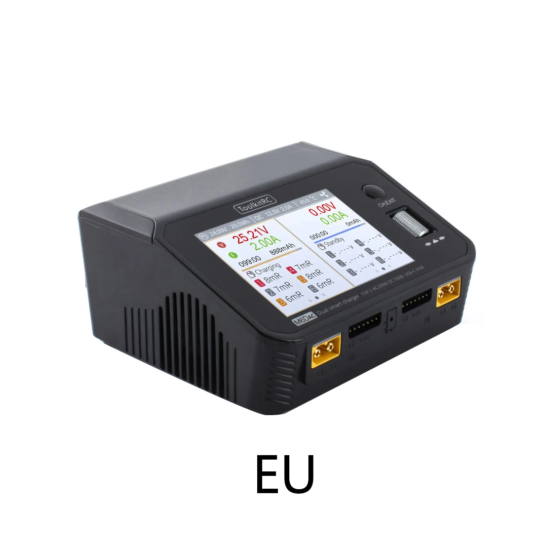 ToolkitRC M6DAC AC/DC 15A *2 700w dual channel charger for 1-6S Lipo LiHV LiFe Lion NiMh --US/EU plug