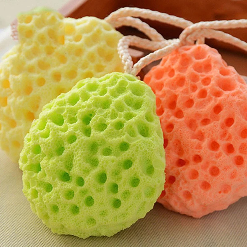 

New Baby Kids Bath Brushes Bath Sponge Massage Baby Shower Exfoliating Body Cleaning Scrubber