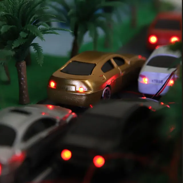 12V Model Led Lighting Cars Toy Vehicle For Building Street Landscape Layout 1:75-200 scale 6