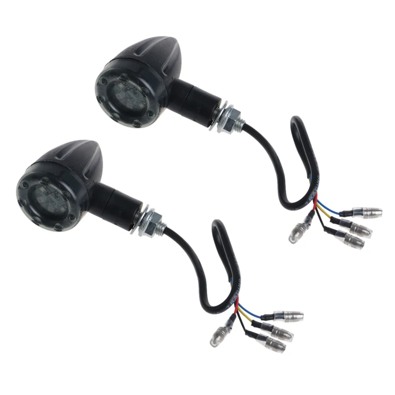 

1 Pair Motorcycle Turn Signal Brake Stop Light 12V 13 LED Indicator Red Yellow