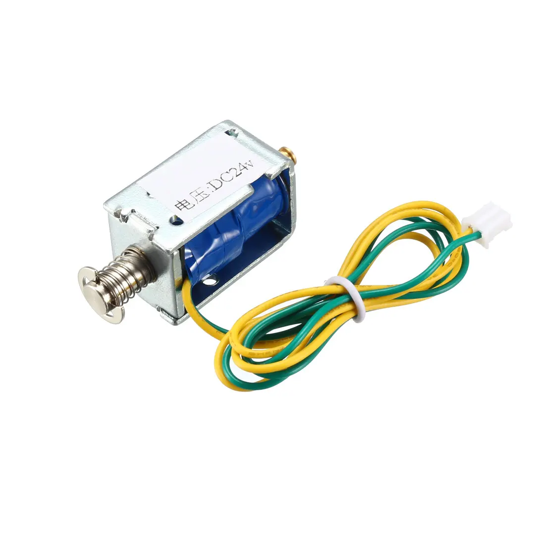 Uxcell DC24V 6 мм нажимной электромагнит, 5 мм/250 г 0 мм/700 г, открытая рама, линейное движение