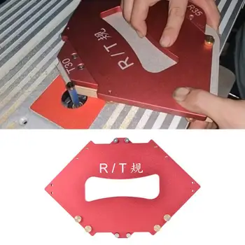 

Repair tool part Woodworking Edge Trimming Radius Corner Gauge Router Table Corner Jig Template Kit Hardware Accessories