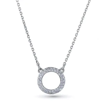 

Necklace made of white gold with a diamond