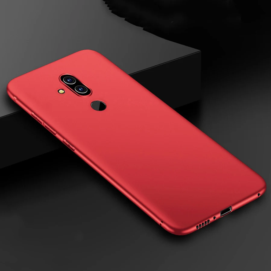 Мягкий прозрачный чехол для huawei mate 20 30 Lite mate 30 Pro, мягкая Матовая силиконовая крышка, Тонкий чехол Fundas on mate 20 Pro 30 10 Lite - Цвет: Красный