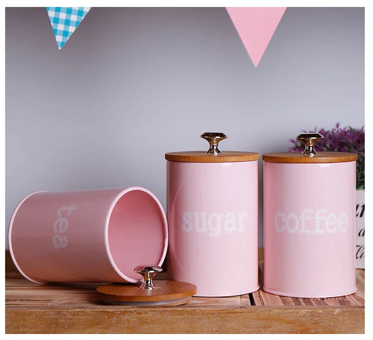 Новые Емкости Для Хранения Стали Кухонная утварь многофункциональный цвет чай кофе сахар квадратный чехол качество дома красивые