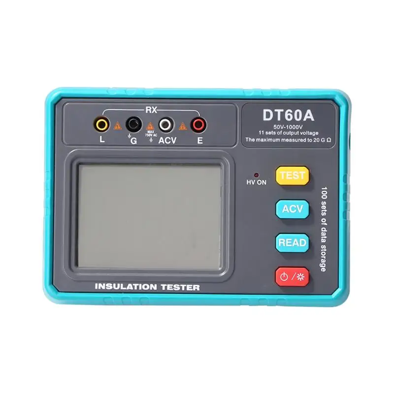 DT60A 50 V-1000 V вольтметр тестер сопротивления изоляции диагностические инструменты